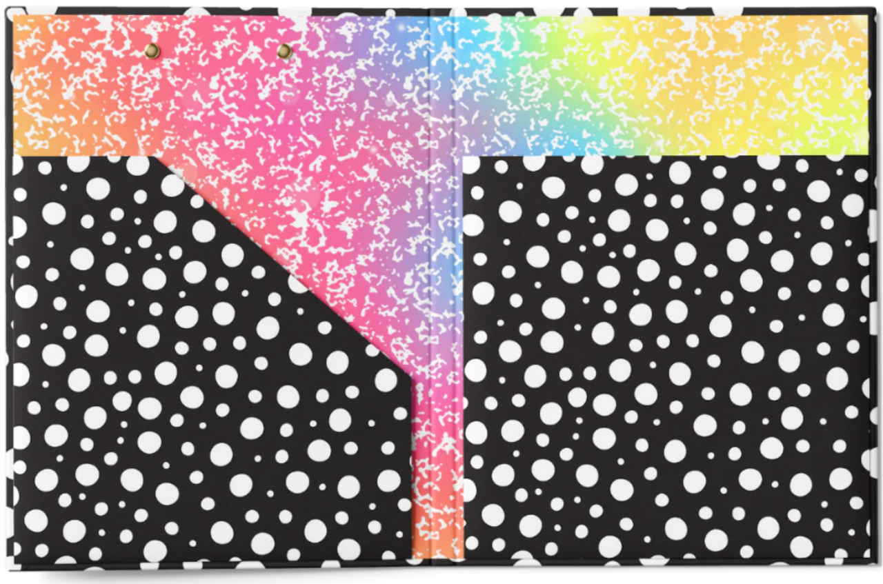 Sticker Themed Clipfolio with Personalized Memo Pad