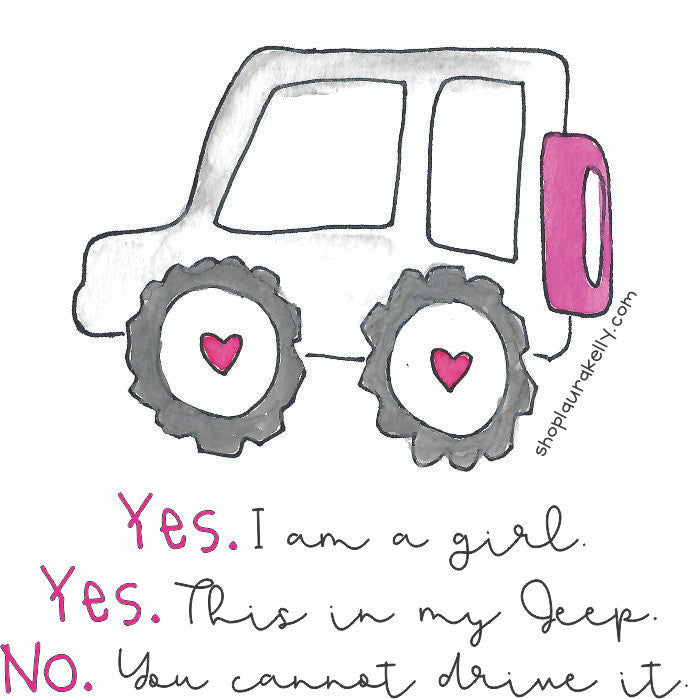 Jeep Girls Vinyl Sticker Set