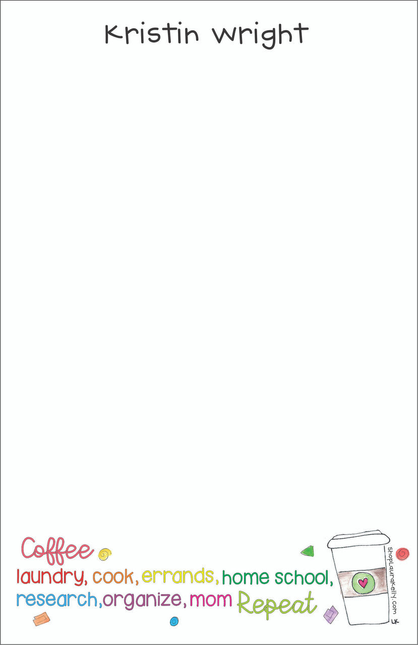 Memo Pad Set - Home School Mom Coffee