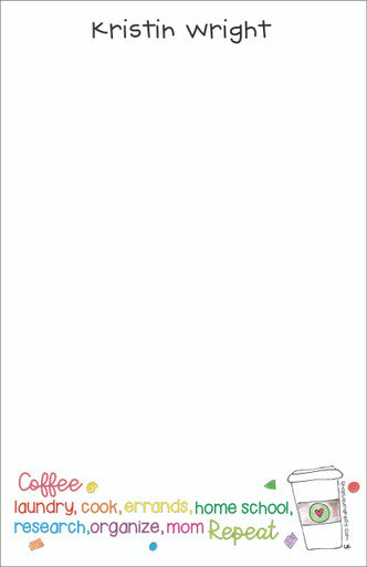 Memo Pad Set - Home School Mom Coffee