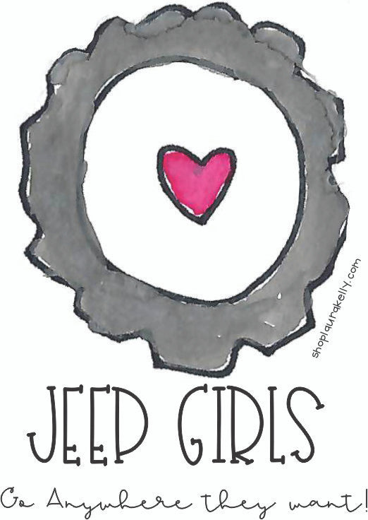 Jeep Girls Vinyl Sticker Set