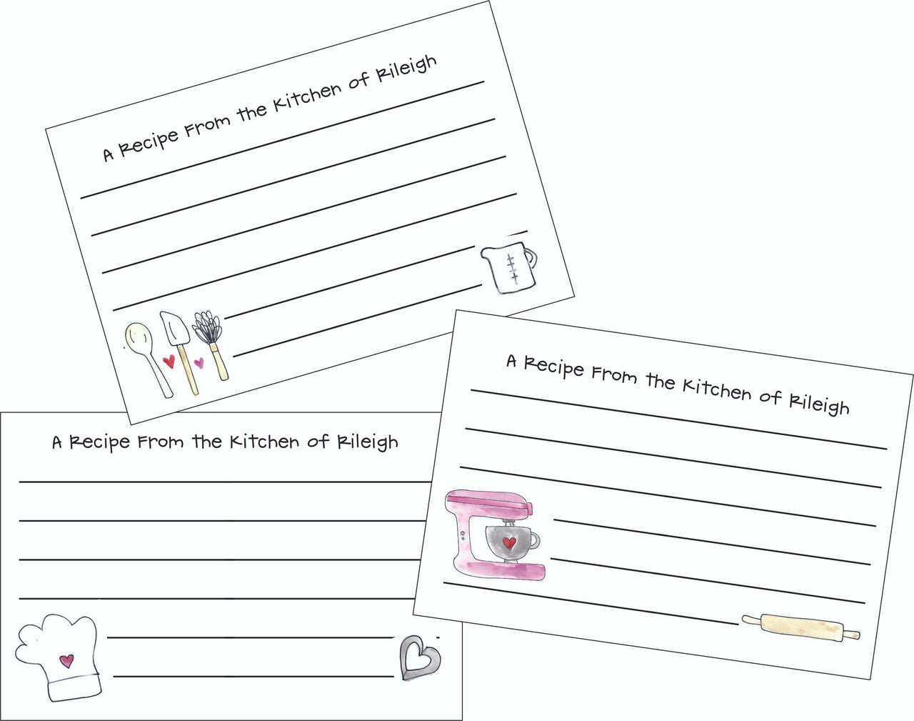 Personalized Recipe Cards