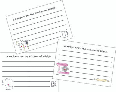 Personalized Recipe Cards