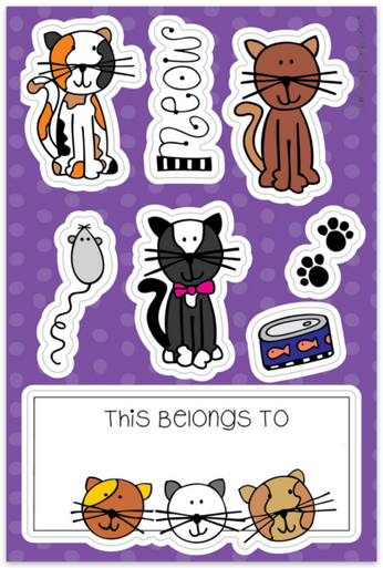 Sticker Sheet - Cats