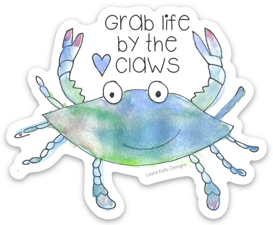 VINYL STICKER - BLUE CRAB