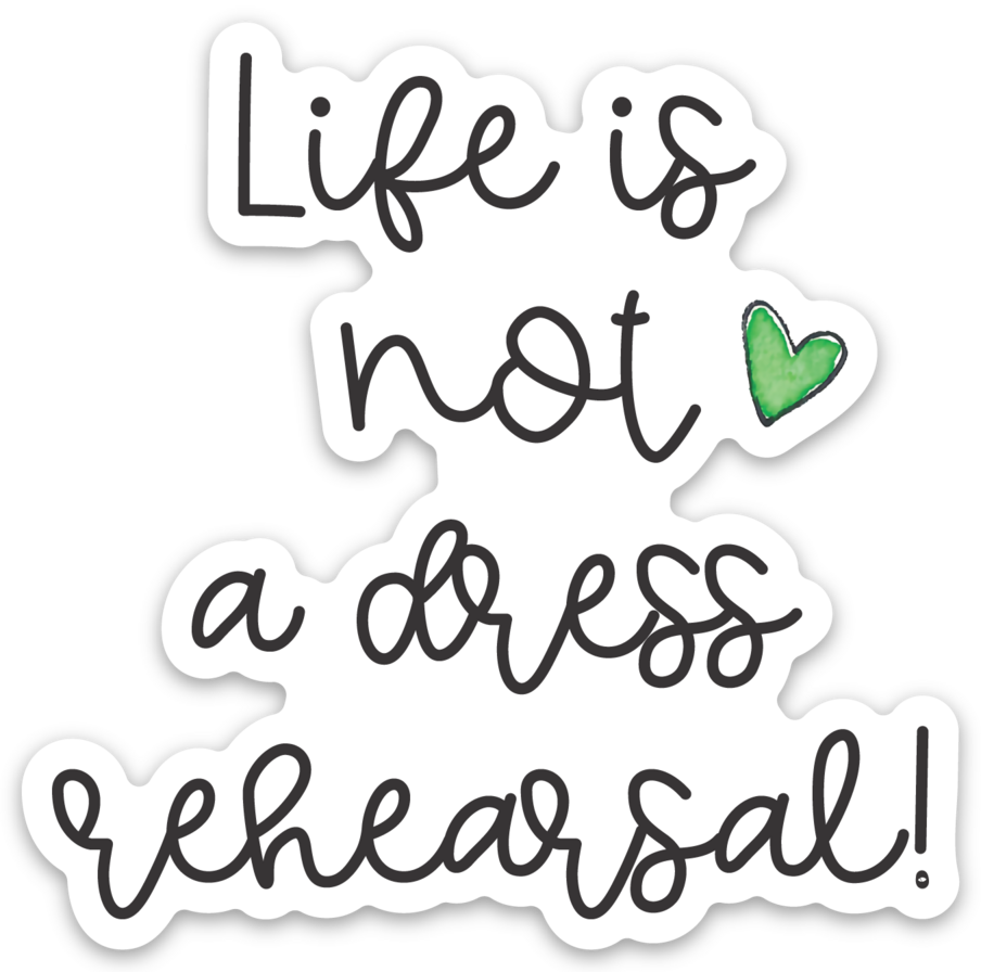 VINYL STICKER - DRESS REHEARSAL