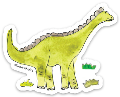 Vinyl Sticker -Dino Long Neck