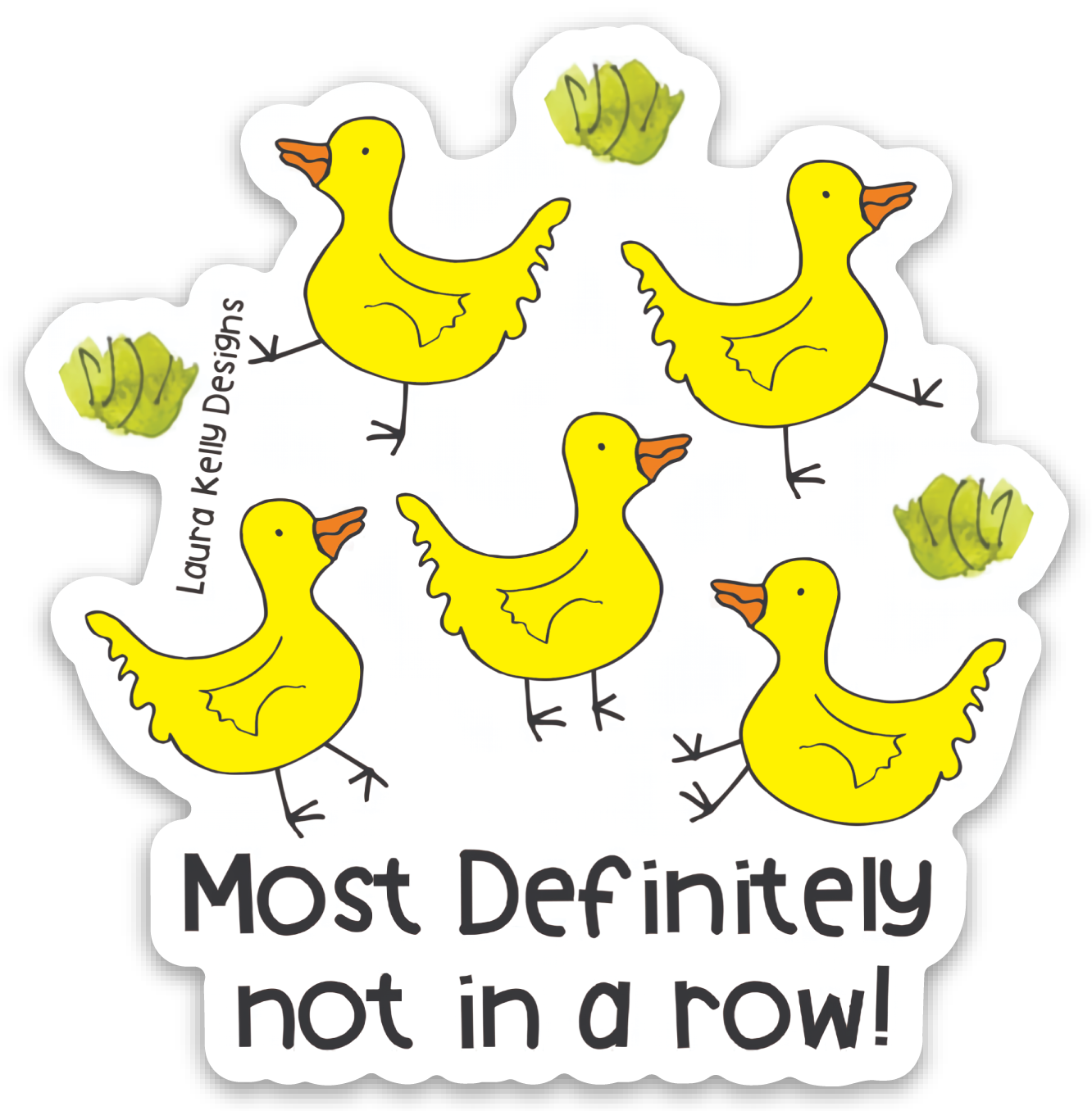 DUCK ROW VINYL STICKER