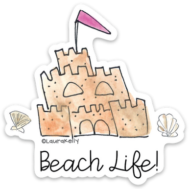 Vinyl Sticker-SANDCASTLE