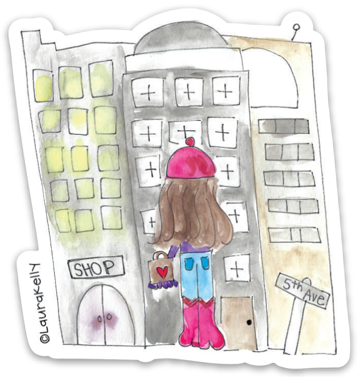 Vinyl Sticker-SHOPGIRL