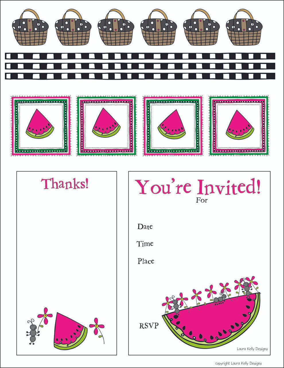 Watermelon Party Printable