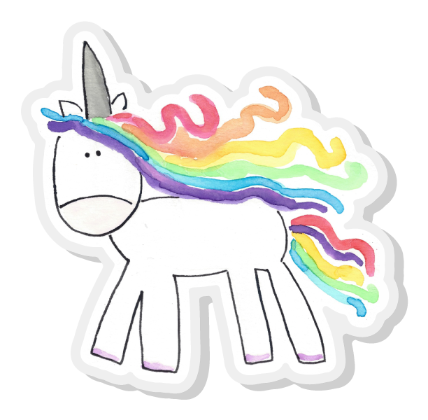 Unicorn Acrylic Pin
