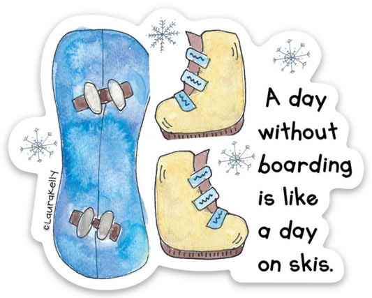 VINYL STICKER-SNOWBOARD