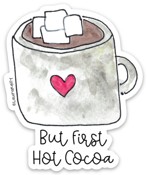 VINYL STICKER-BUTFIRSTCOCOA