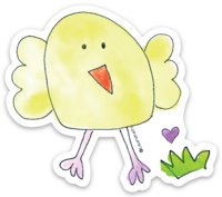 VINYL STICKER-CHICK