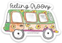 VINYL STICKER-FLOWERBUS