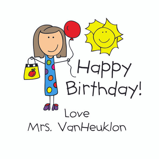 Lollipops Teacher Birthday Female
