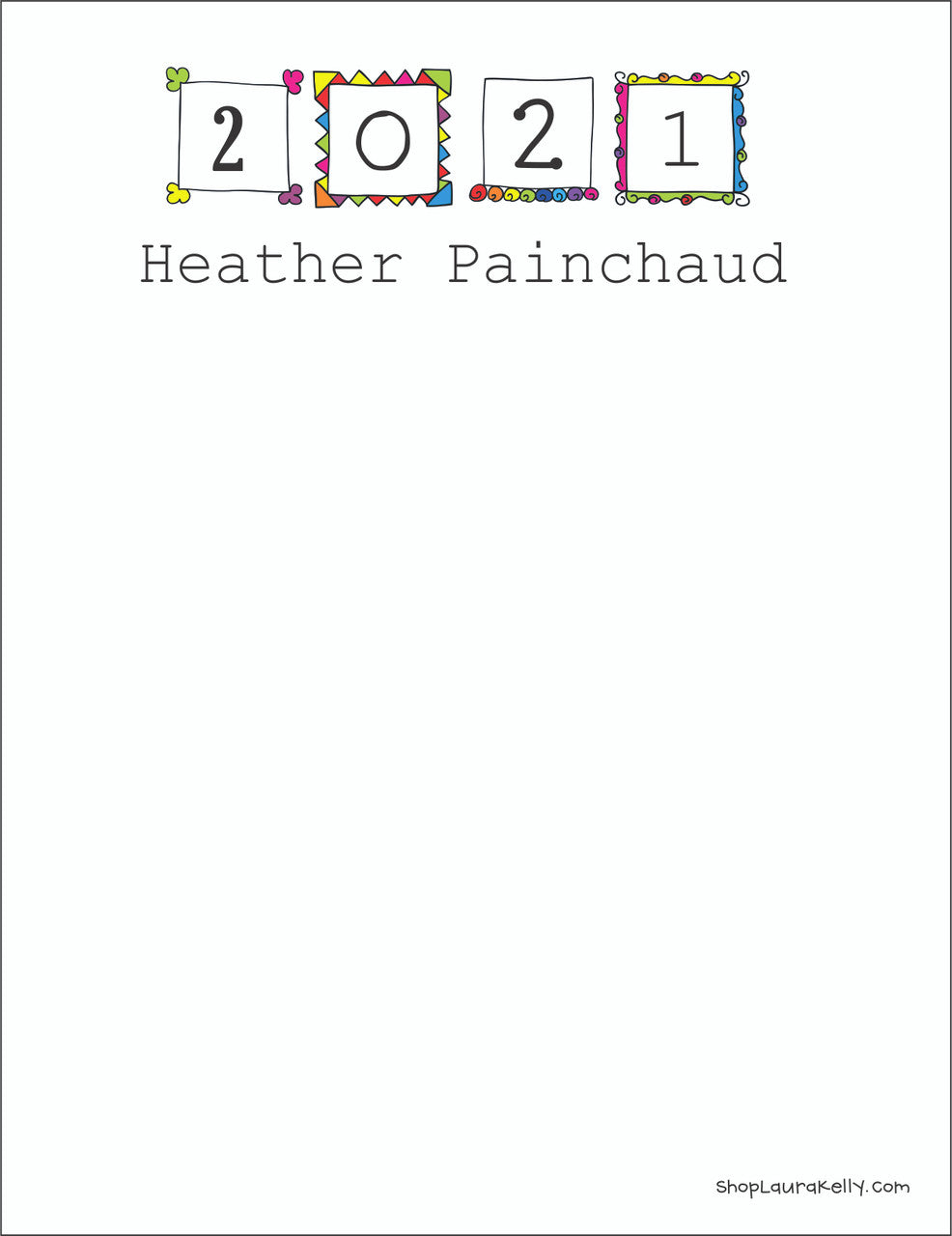 Memo Pad Set - 2021