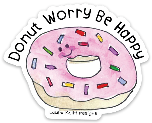 Vinyl Sticker - Donut Worry