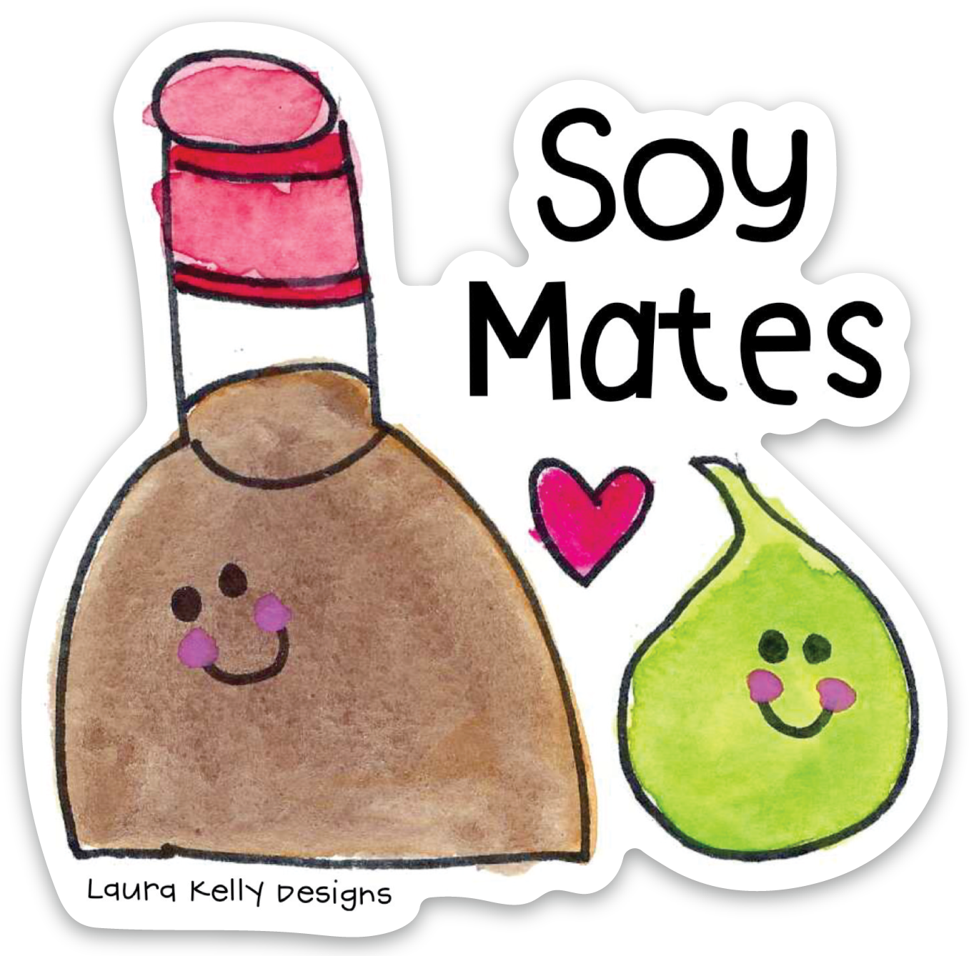 Vinyl Sticker - Soy Mates