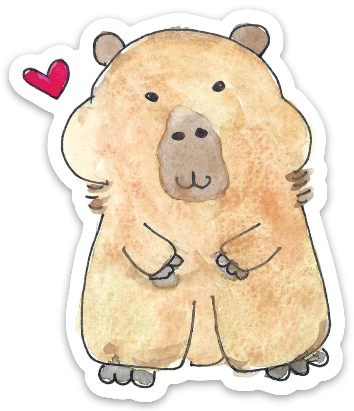 Vinyl Sticker-  Capybara