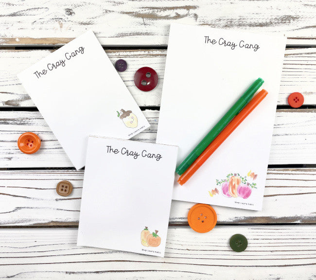 Memo Pad Set - Autumn Trio
