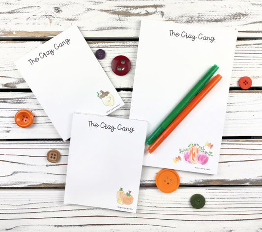 Memo Pad Set - Autumn Trio