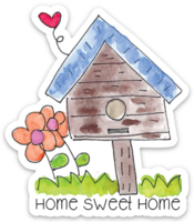 Vinyl Sticker-Birdhouse