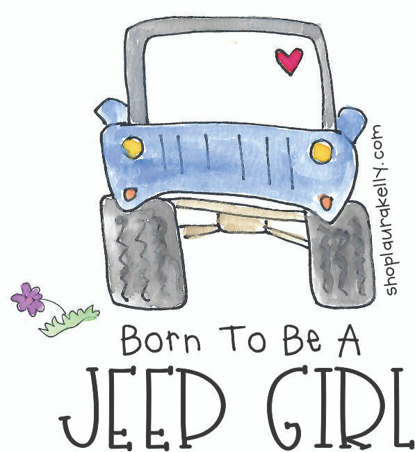 Jeep Girls Vinyl Sticker Set