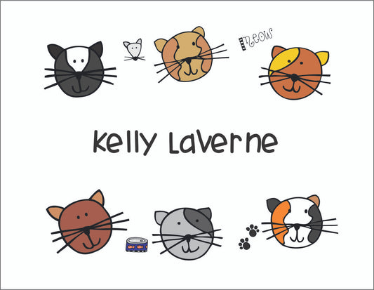 Cats Note Cards - Quantity 50