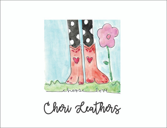 Watercolor Note Cards Choose Love - Quantity 50