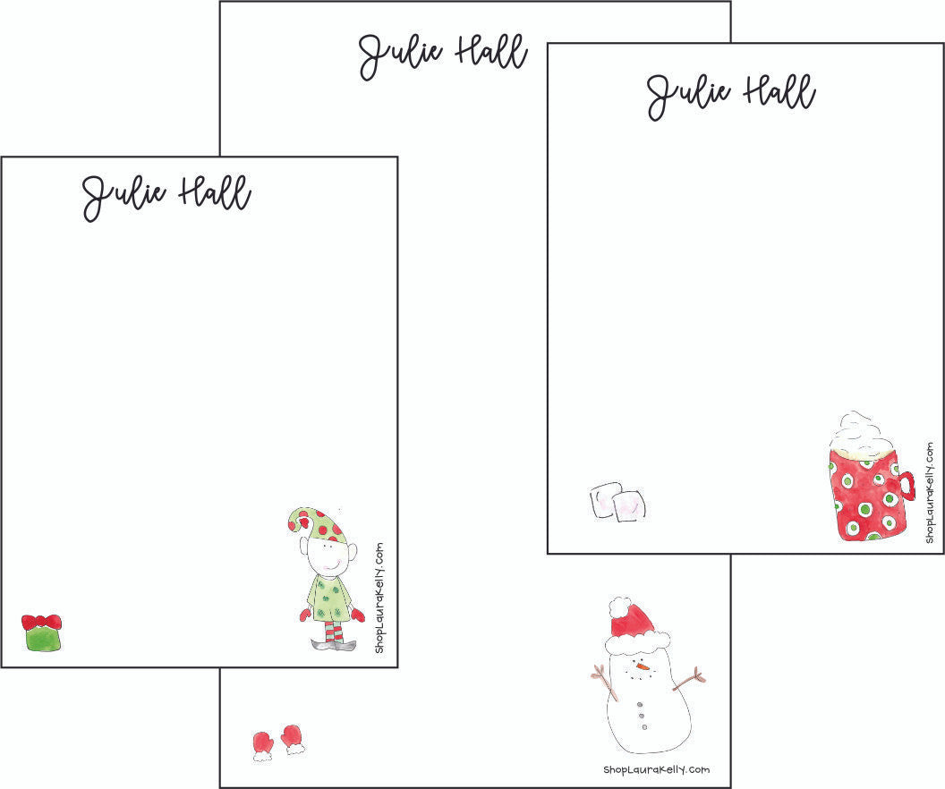 Memo Pad Set - Christmas Trio 1