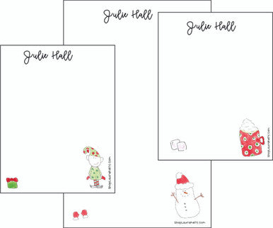 Memo Pad Set - Christmas Trio 1