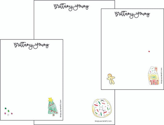 Memo Pad Set - Christmas Trio 2