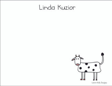 Small Flat Notes - Cow