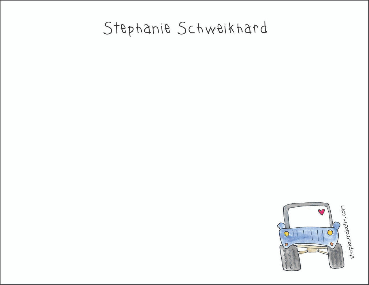 Small Flat Notes - Jeeps 4 Designs