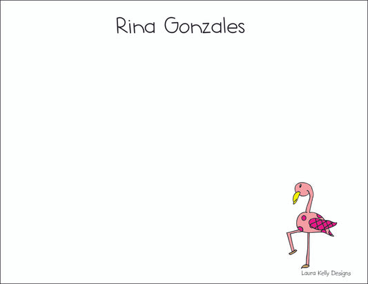 Small Flat Notes - Flamingo