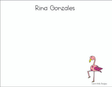 Small Flat Notes - Flamingo