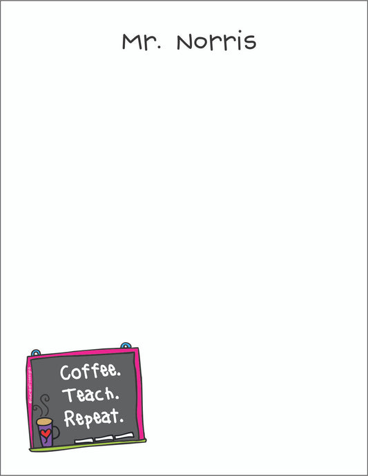 Small Flat Notes - Coffee Chalkboard
