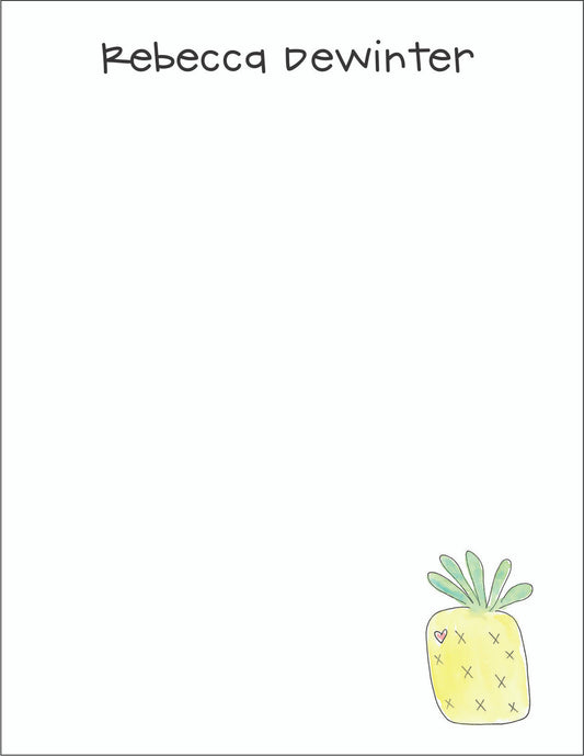 Small Flat Notes - Pineapple