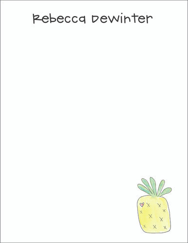 Small Flat Notes - Pineapple