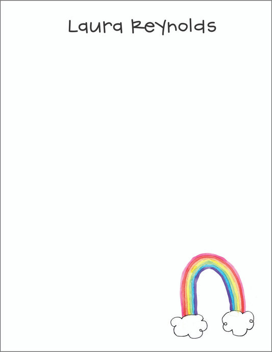 Small Flat Notes - Watercolor Rainbow