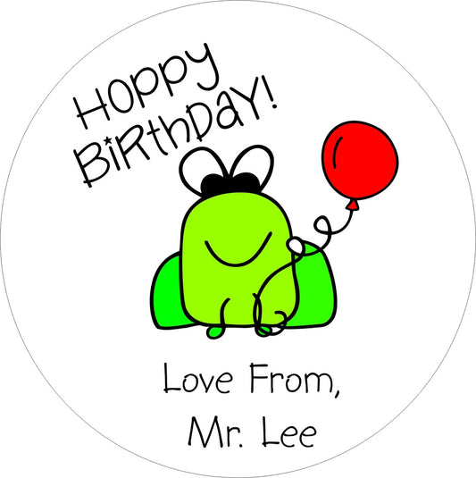 Lollipops Frog Birthday