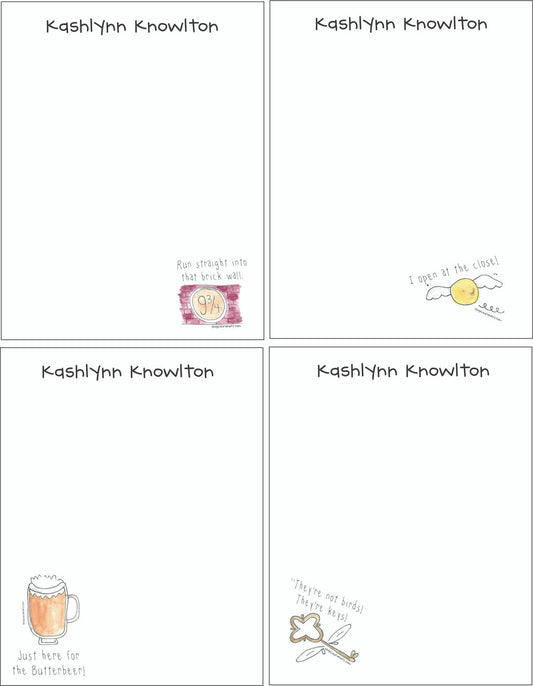 Harry Potter Memo Pad Set 2