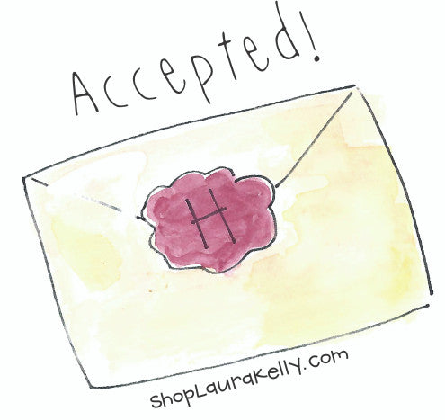 Vinyl Sticker Harry Potter Accepted Letter