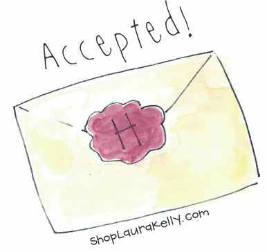 Vinyl Sticker Harry Potter Accepted Letter