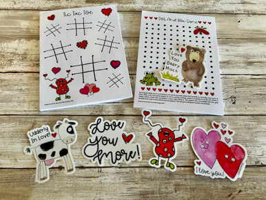 Valentine Games and Vinyl Stickers