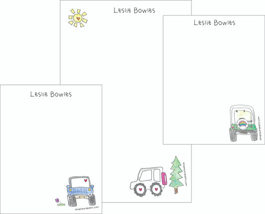 Memo Pad Set - Jeeps