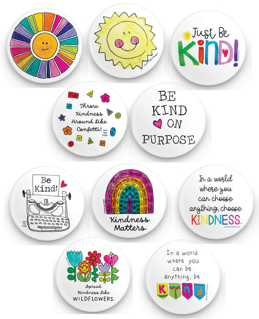 10 KINDNESS BUTTONS