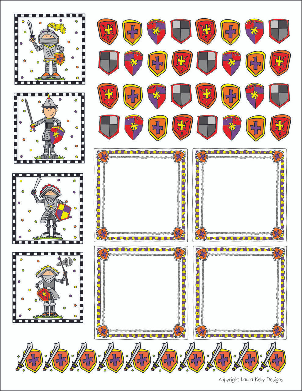 Knights Party Printable